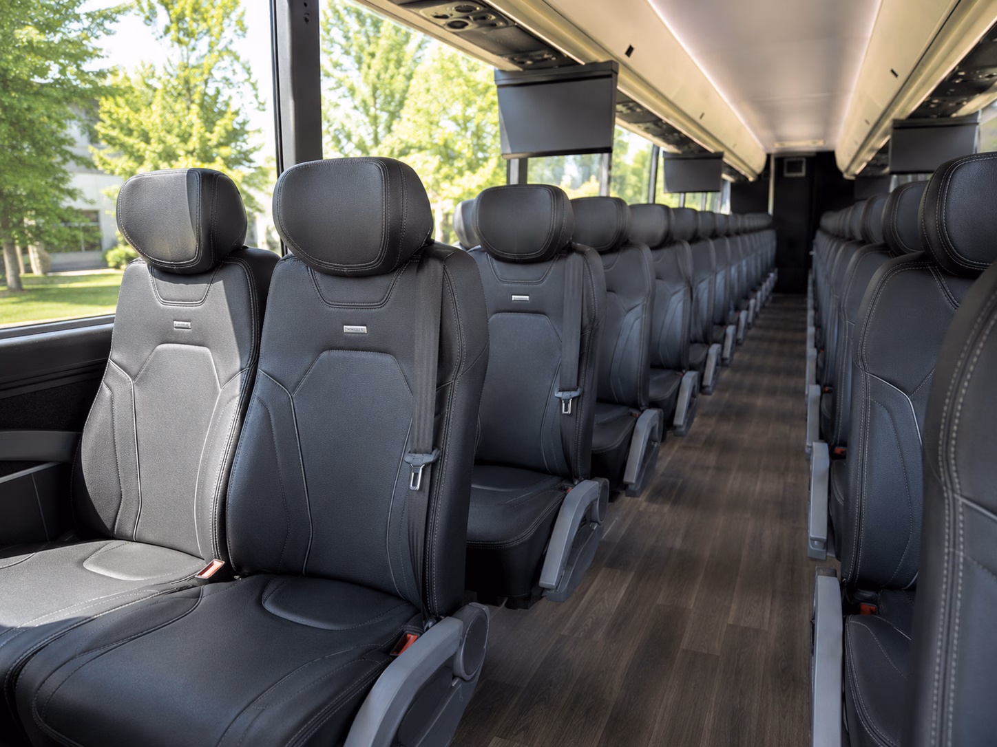 baldwin park charter bus rental interior