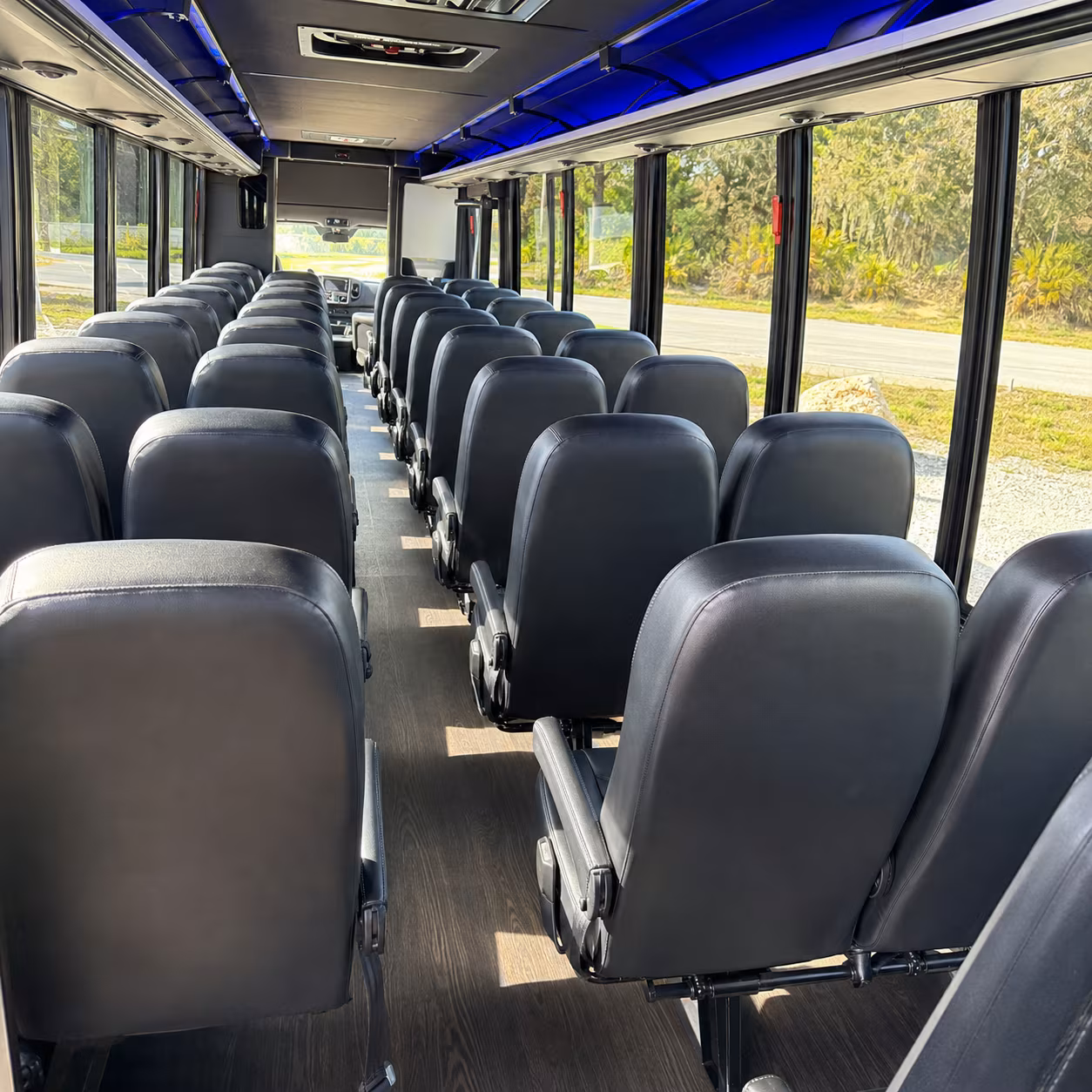 baldwin park wedding transportation onboard seating
