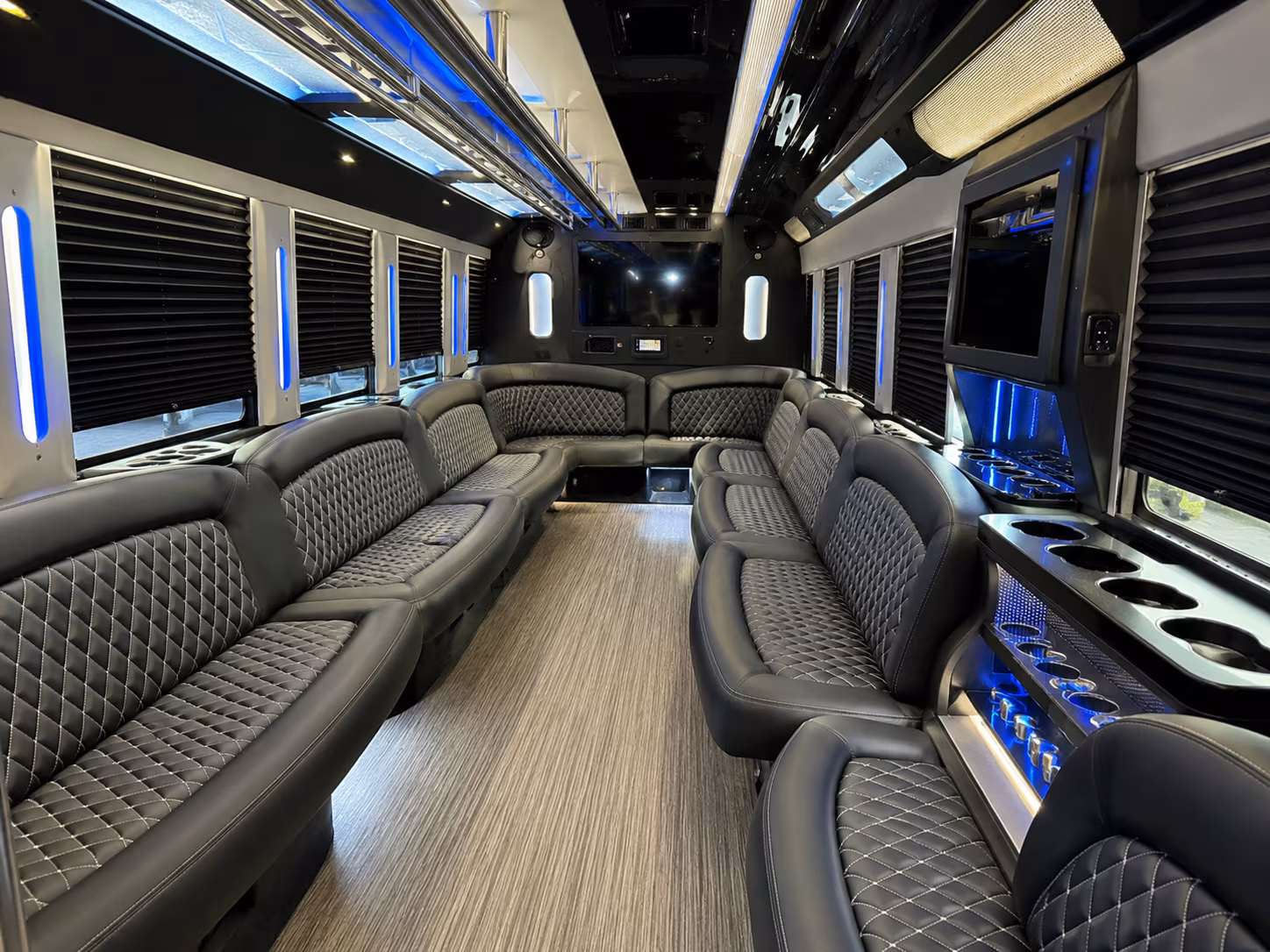 make your bridal party entrance unforgettable with a party bus in baldwin park